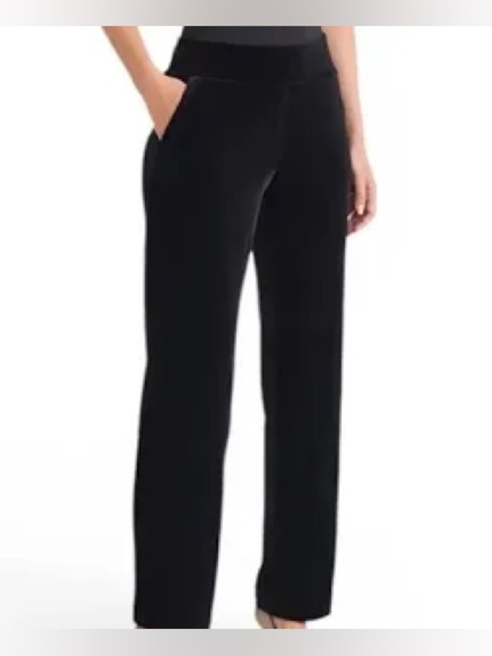 Jones New York Sport Womens Black velour sweatpants XL